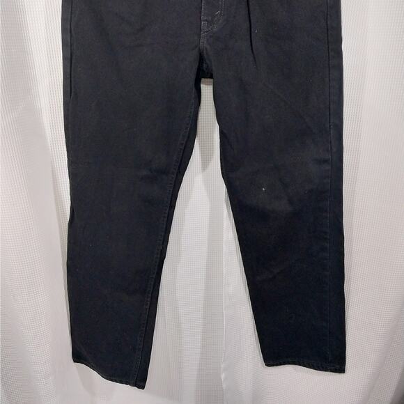 LEVI'S! LEVI STRAUSS & CO.! CLASSIC BLACK DENIM RELAXED JEANS, 550! SZ 32 X 42 - Picture 4 of 13